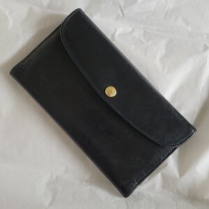 Coach Vintage Black Leather Clutch